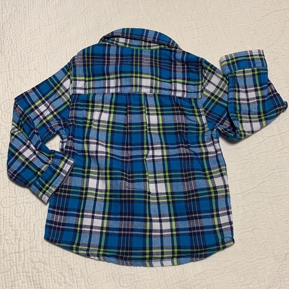 2T (4/$20) Plaid Flannel Button-Down by Cat & Jack - Picture 7 of 11